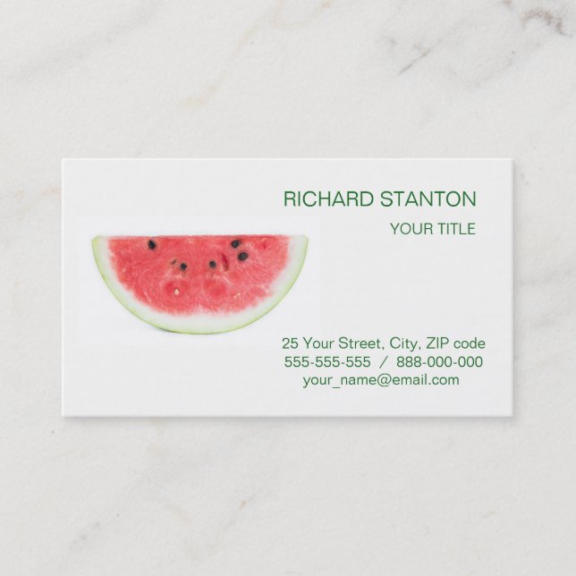 Watermelon Business Card (Front)