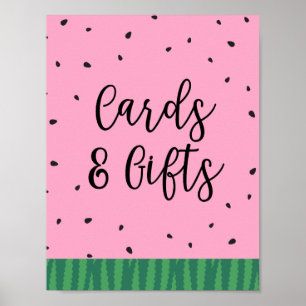 Watermelon Cards and Gifts Sign
