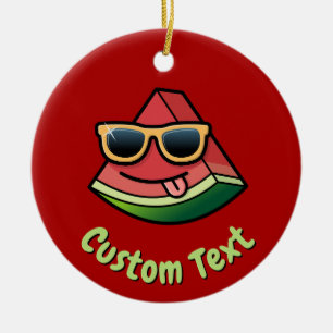 Watermelon Cartoon Ceramic Ornament