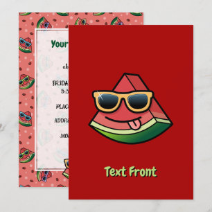 Watermelon Cartoon Invitation