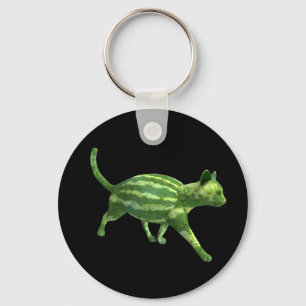Watermelon Cat Keychain