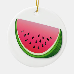 Watermelon  ceramic ornament