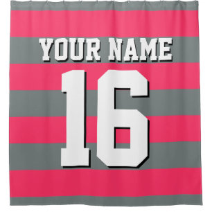 Watermelon Charcoal Sports Jersey Preppy Stripe