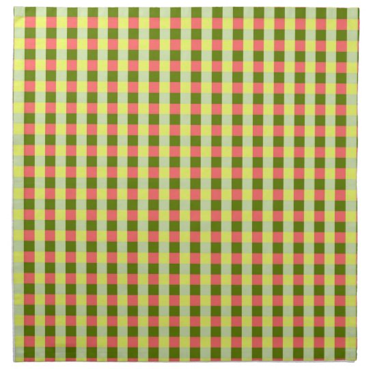 Watermelon Check napkins cloth