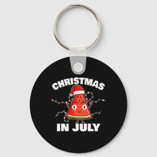Watermelon Christmas In July Christmas Tree Summer Keychain