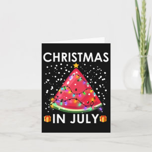 Watermelon Christmas Tree Christmas In July Boys G Card
