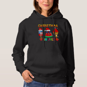 Watermelon Christmas Tree Christmas In July Summer Hoodie