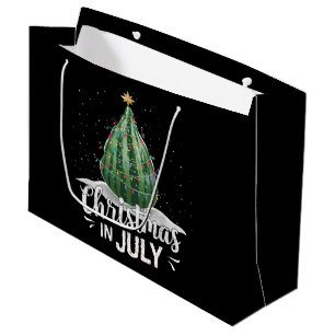 Watermelon Christmas Tree Christmas In July Summer Large Gift Bag
