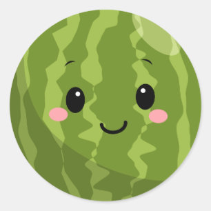 Watermelon Classic Round Sticker