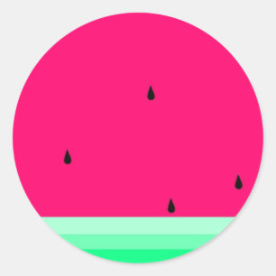 Watermelon Classic Round Sticker