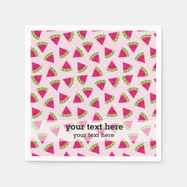 Watermelon colour napkin (Front)