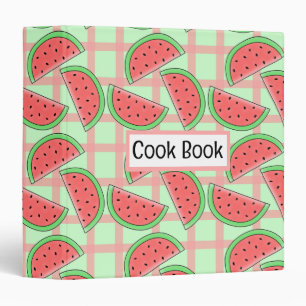 Watermelon Cookbook Binder