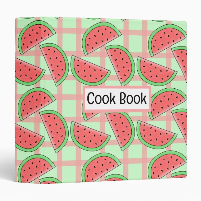 Watermelon Cookbook Binder (Front/Spine)