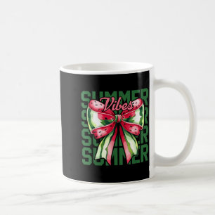 Watermelon Coquette Bow Summer Hello Summer Girl Coffee Mug