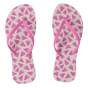 Watermelon Crush Flip Flops, Pink Flops