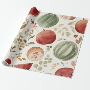 Watermelon Cute Colourful Pink Green Wrapping Paper