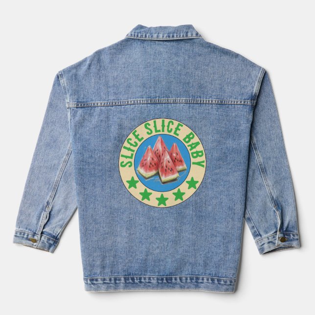 watermelon denim jacket (Back)