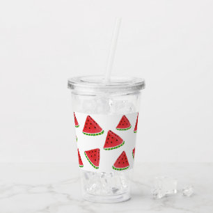 Watermelon Design on Acrylic Tumbler