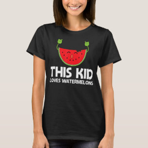 Watermelon Designs Kids Toddlers Summer Fruit Eate T-Shirt