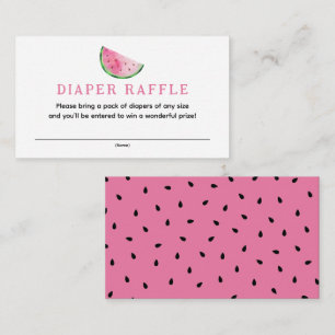Watermelon Diaper Raffle Enclosure Card