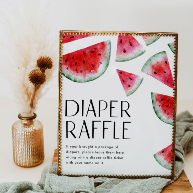 Watermelon Diaper Raffle Sign (Creator Uploaded)