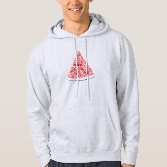 Watermelon Don't stop talking about Palestine Hoodie (Front)