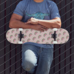 Watermelon Doodles Pattern Pink Skateboard<br><div class="desc">Skateboard with watermelon art</div>