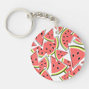 Watermelon double-sided keychain