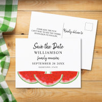 Watermelon Family Reunion Save The Date