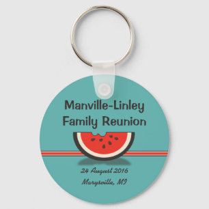 Watermelon Family Reunion Souvenir Keychain