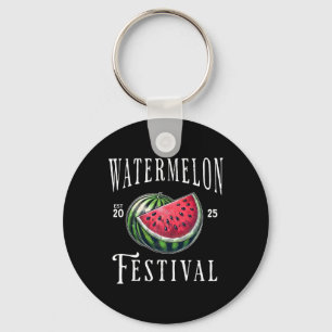Watermelon Festival 2025 Melon Fruits Summer Vacat Keychain