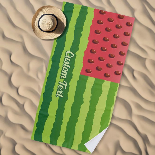 Watermelon Flag Beach Towel (Creator Uploaded)