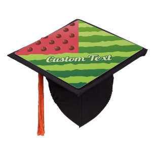 Watermelon Flag Graduation Cap Topper