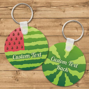 Watermelon Flag Keychain