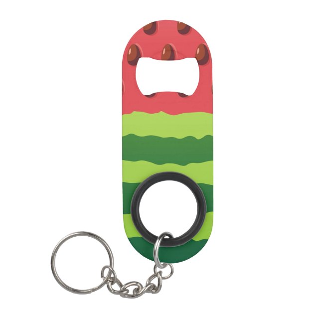 Watermelon Flag Keychain Bottle Opener (Front)