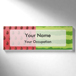 Watermelon Flag Name Tag