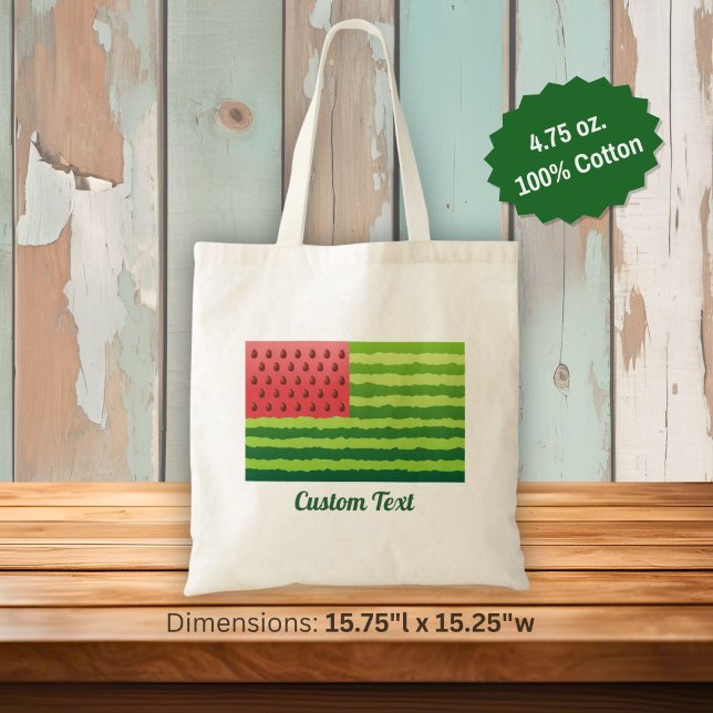 Watermelon Flag Tote Bag (Creator Uploaded)