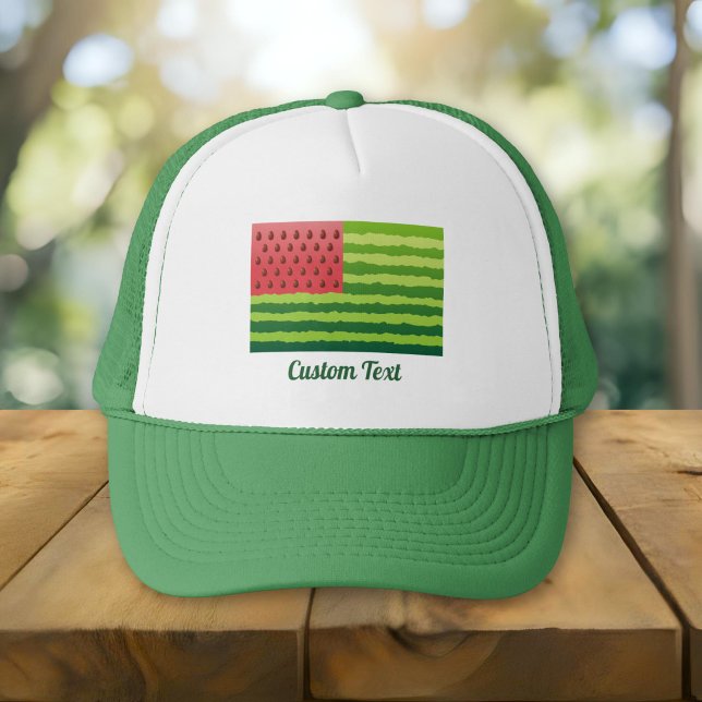 Watermelon Flag Trucker Hat (Creator Uploaded)