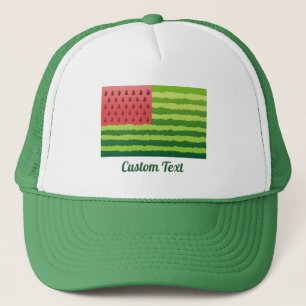 Watermelon Flag Trucker Hat