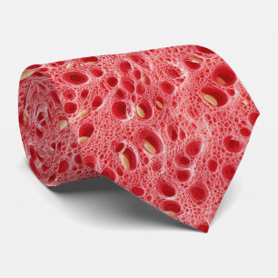 Watermelon Flesh Texture Pattern Tie
