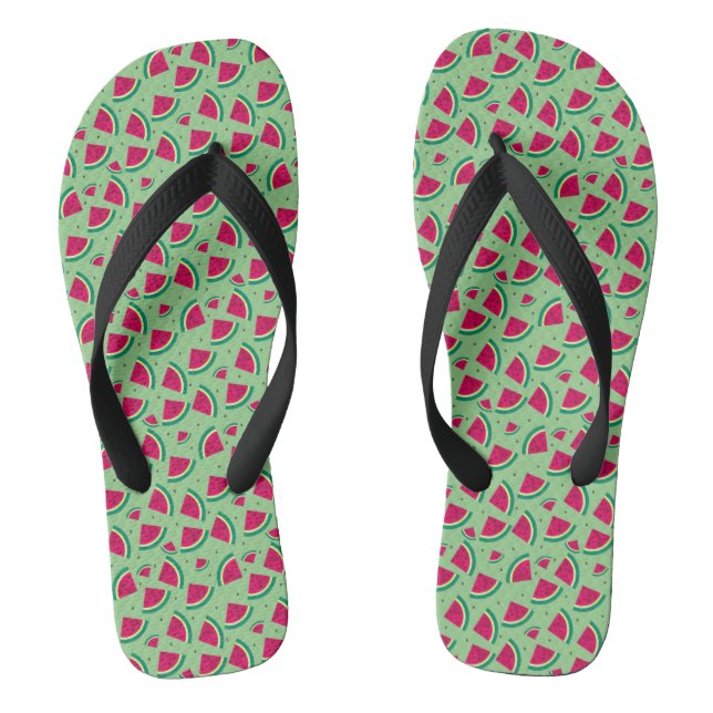 Watermelon Flip Flops (Footbed)