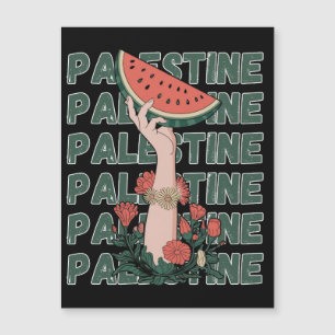 watermelon, flowers, and palestine text Repeat