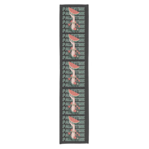 watermelon, flowers, and palestine text Repeat Short Table Runner