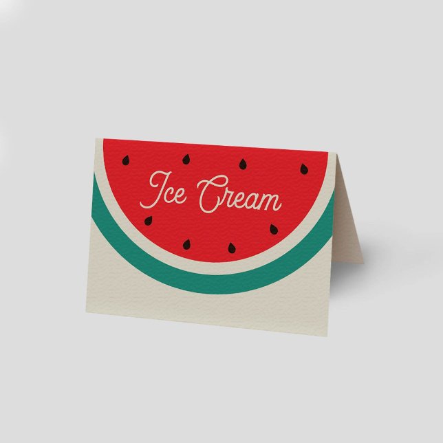 Watermelon Food Tent Card (Watermelon Food Tent Card)