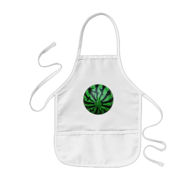 Watermelon Football / Soccer Ball Kids Apron (Front)