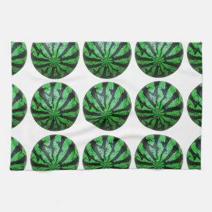 Watermelon Football / Soccer Ball Kitchen Towel