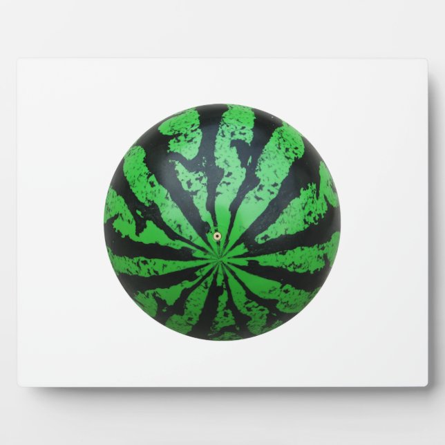 Watermelon Football / Soccer Ball Plaque (Front)
