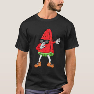Watermelon For Men Women Dabbing Watermelon Wedge T-Shirt