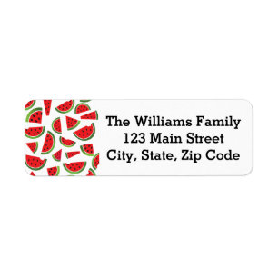 Watermelon Fruit Address Labels