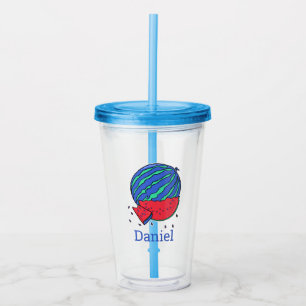 Watermelon Fruit and Personalized Acrylic Tumbler